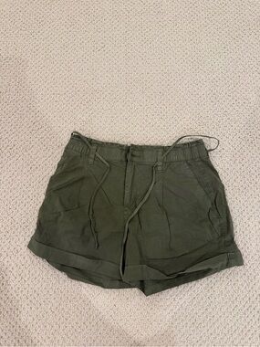 American Eagle Outfitters Olive Green High Waist Shorts
